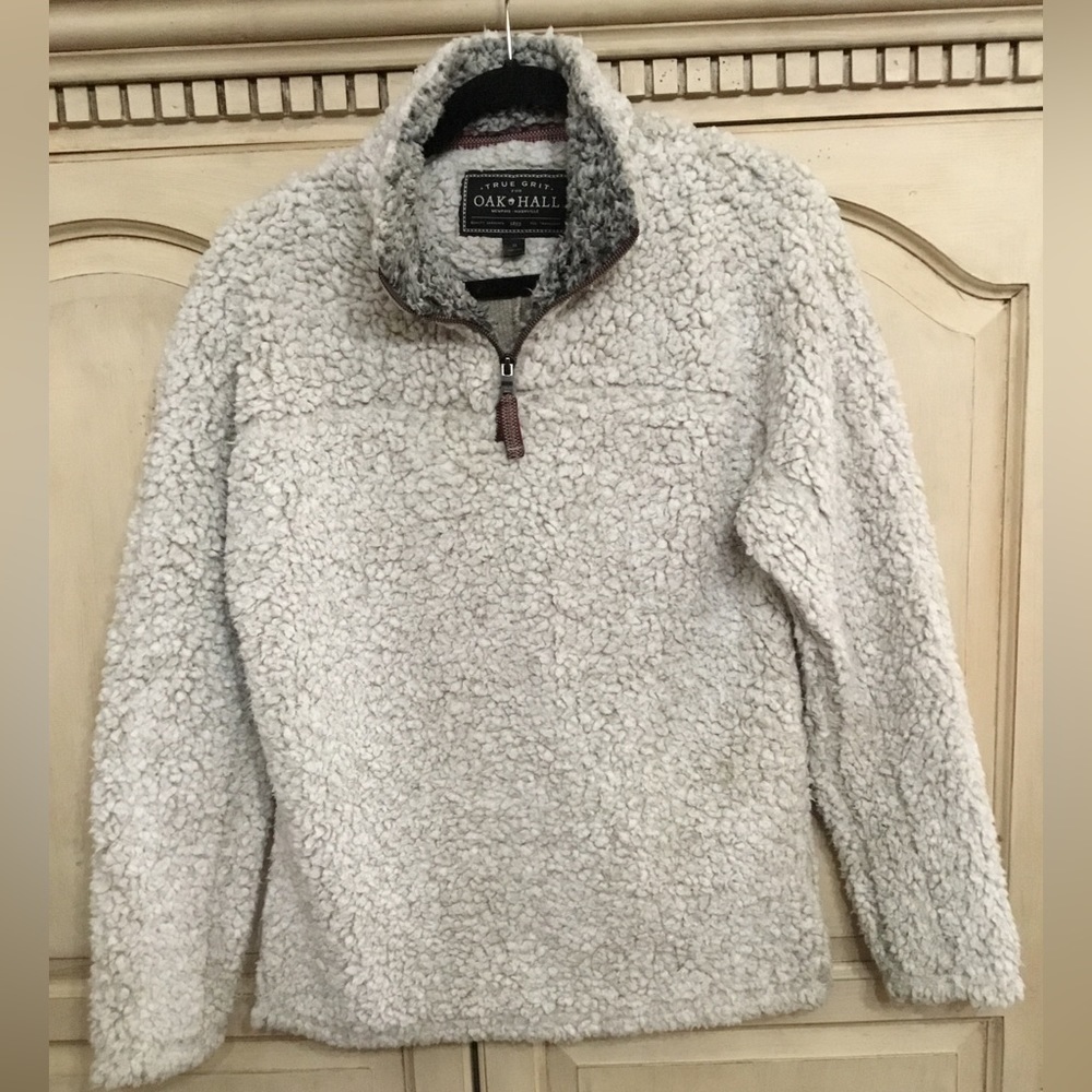 #A14—TRUE GRIT FOR OAK HALL SHERPA PULLOVER XS